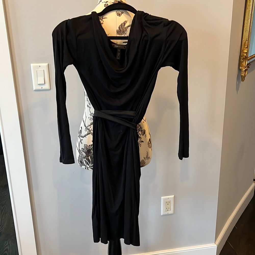 BCBG long sleeve black dress size XS